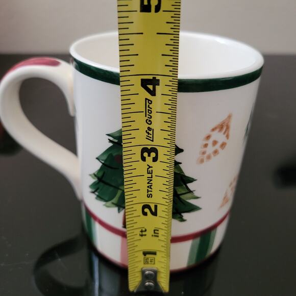 Benchmark Home Products Coffee Cup Christmas Tree Design Good Condition - Picture 6 of 7